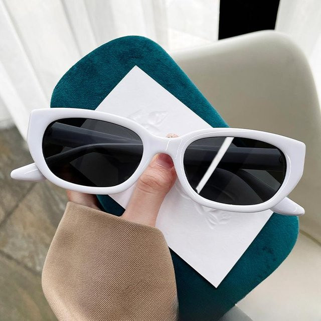 Dote Sonnenbrille Cat Eye, Vollrand, Kunststoff, Damen, rot, weiß - Bild 1