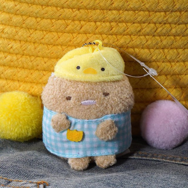 Yiran toy Sumikkogurashi Ebifurai Tapioka Plüschtiere Schlüsselanhänger, 6cm - Bild 1