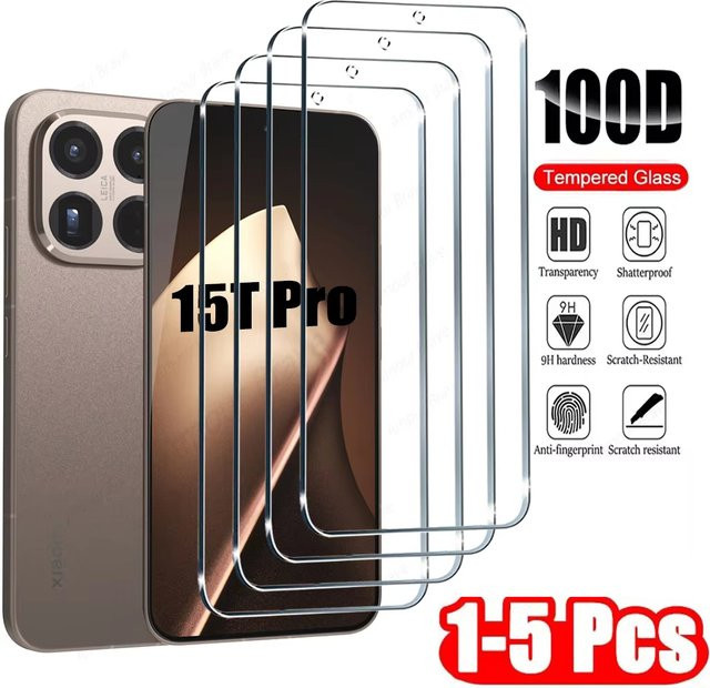 Xiaomi Schutzglas aus gehärtetem Glas für Xiaomi 15T 14T 13T 12T 11T 10T Pro 9T, transparent - Bild 1