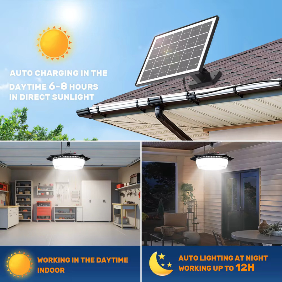 5er Set LED-Solar-Außenleuchten von aiopp mit Bewegungssensor und Fernbedienung, IP65 wasserdicht, Farbe Schwarz, modern und rund für den Garten - Bild 2