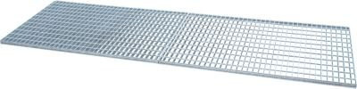 Bauer Gitterrost für Edelstahlauffangwannen Typ VAW-4/B, feuerverzinkter Stahl, Farbe Silber, B/T/H: 78,5 x 237,0 x 3,0 cm - Bild 1