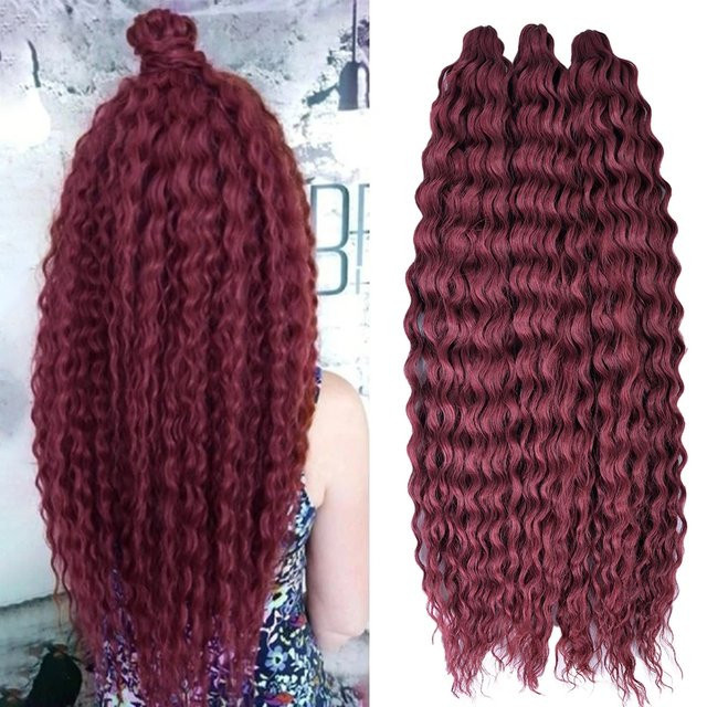 Ariel Curl Haar Wasser Welle Twist Synthetische Haarverlängerung, Damen, Ombre - Bild 1