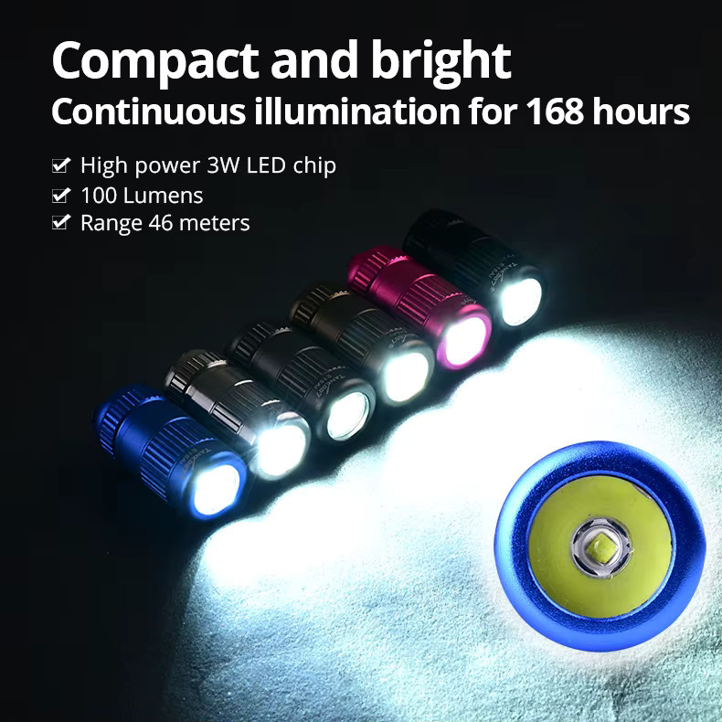 TANK007 E15 AI LED-Taschenlampe aus Aluminium in Blau - Bild 5