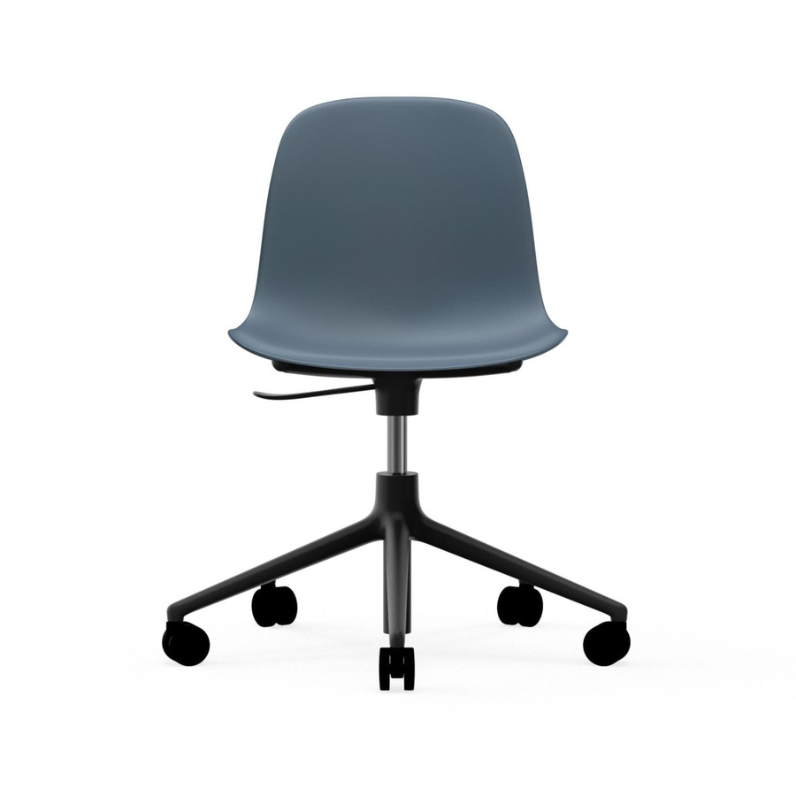 Normann Copenhagen Form Drehstuhl mit Rollen in Blau aus Aluminium und Polypropylen - Bild 2