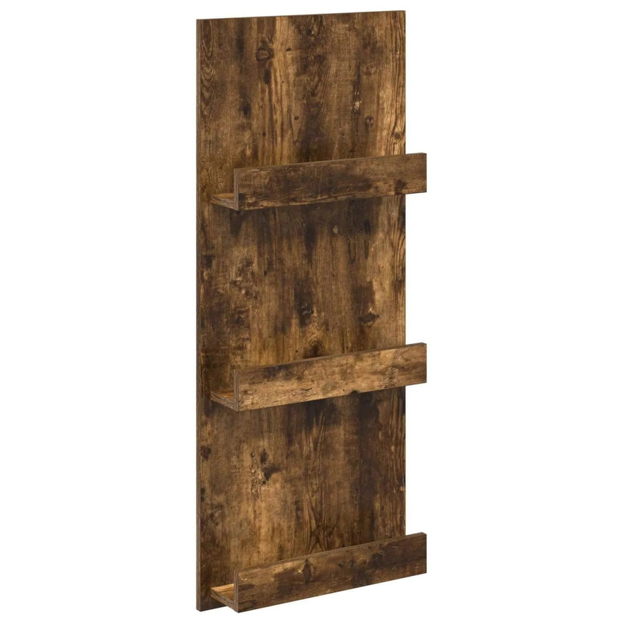 vidaXL Magazinregal in Geräuchertem Eichen-Design, modern, Farbe Braun, B/T/H: 43 x 11 x 102 cm - Bild 2