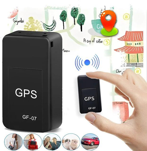 Mikro-Magnet-GPS-Tracker in Schwarz für Echtzeit-Diebstahlschutz und persönliche Anti-Verlust-Positionierung von Fahrzeugen und Motorrädern - Bild 1