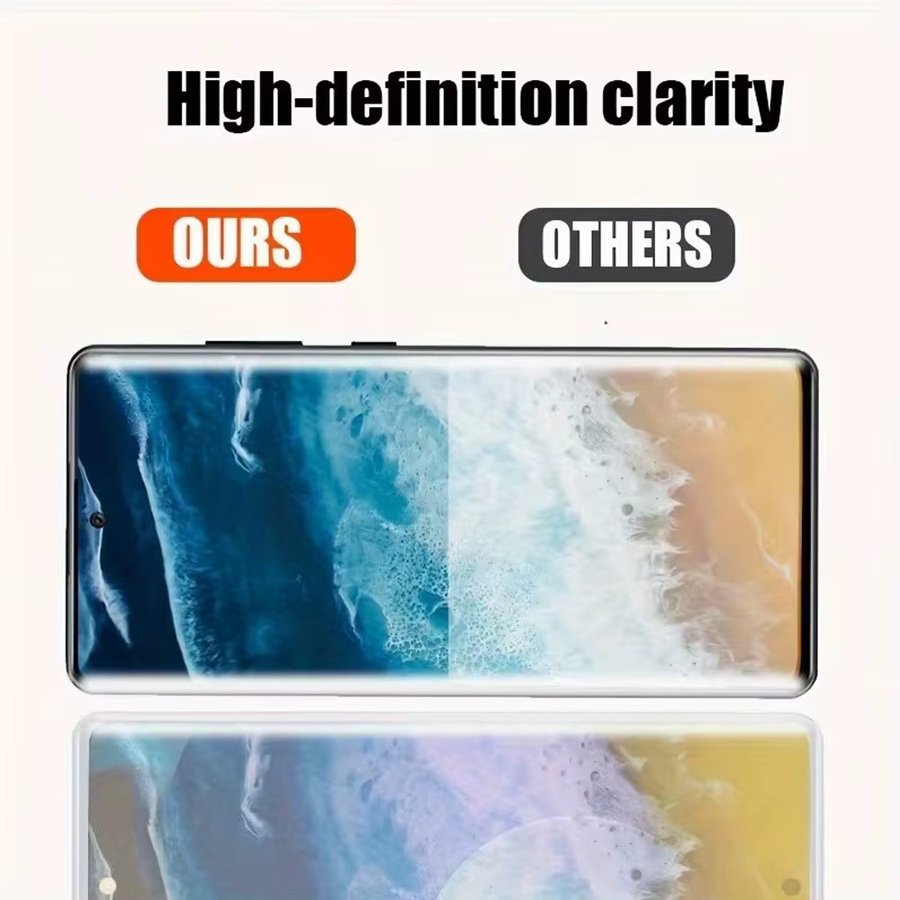 Gebogene Displayschutzfolien aus gehärtetem Glas für Xiaomi Redmi Note 15 4G, Redmi Note 14 Pro, Redmi Note 13 Pro Plus und Redmi Note 14 Pro Plus 5G, transparent - Bild 3