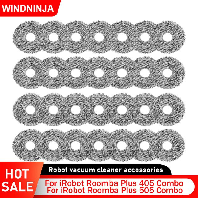 Waschbares Mopptuch für iRobot Roomba Plus 405 Combo, Roomba Plus 505 Combo und Dreame X40 Master Roboterstaubsauger Zubehör - Bild 1