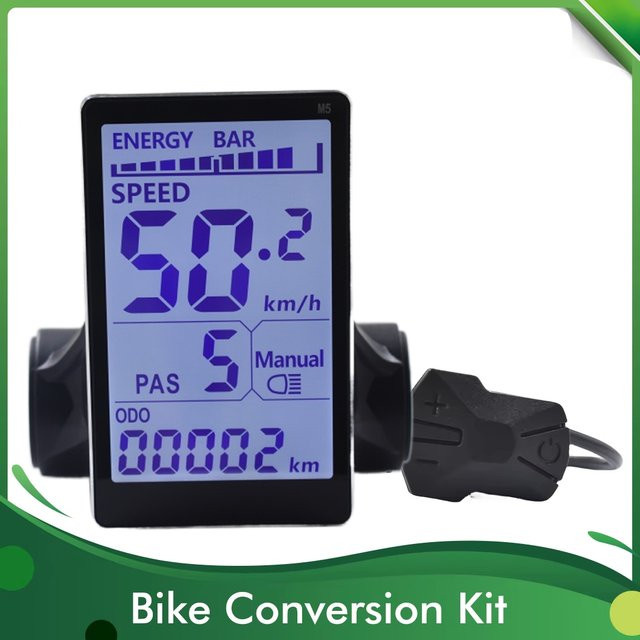 Mcezdy UART2 M5 LCD-Display für E-Bikes und E-Scooter mit USB-Anschluss, Schwarz, 6-Pin - Bild 1