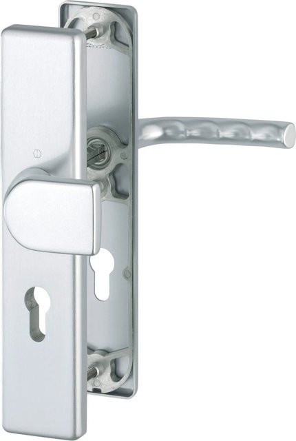 Hoppe Schutz-Wechsel-Garnitur Birmingham in Aluminium Natur Silber B/H/T: 192 x 265 x 59 mm - Bild 1