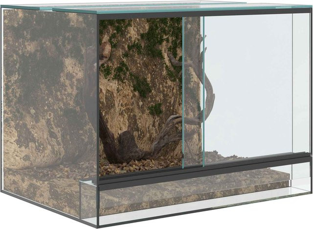 VD Home Furnishing Terrarium aus Glas mit Stauraum, Transparent, B/T/H: 40 x 30 x 30 cm - Bild 1
