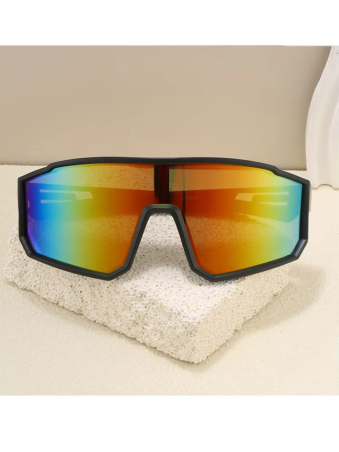 Sumory Sportsonnenbrille, Vollrand, Kunststoff, Schwarz, Unisex - Bild 4