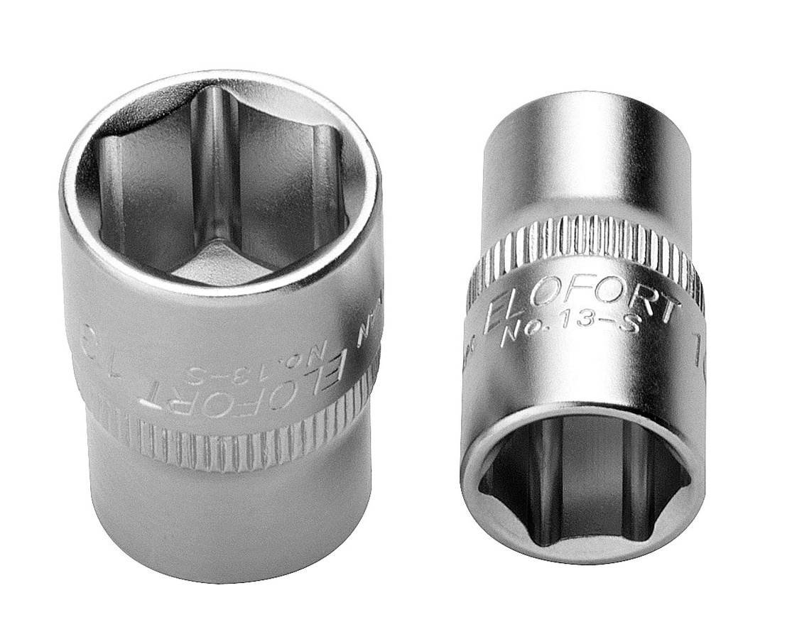 Elofort Sechskant-Steckschlüssel-Einsatz 1/4 Zoll in Silber, 12 mm - Bild 1