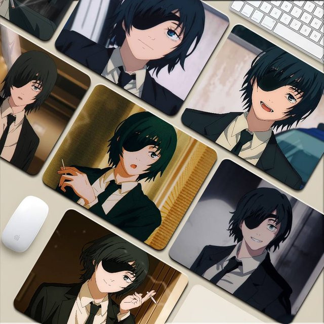 Himeno Anime C-Kettensäge Mann Mousepad rutschfest für Tastatur und Laptop in Multicolour - Bild 1