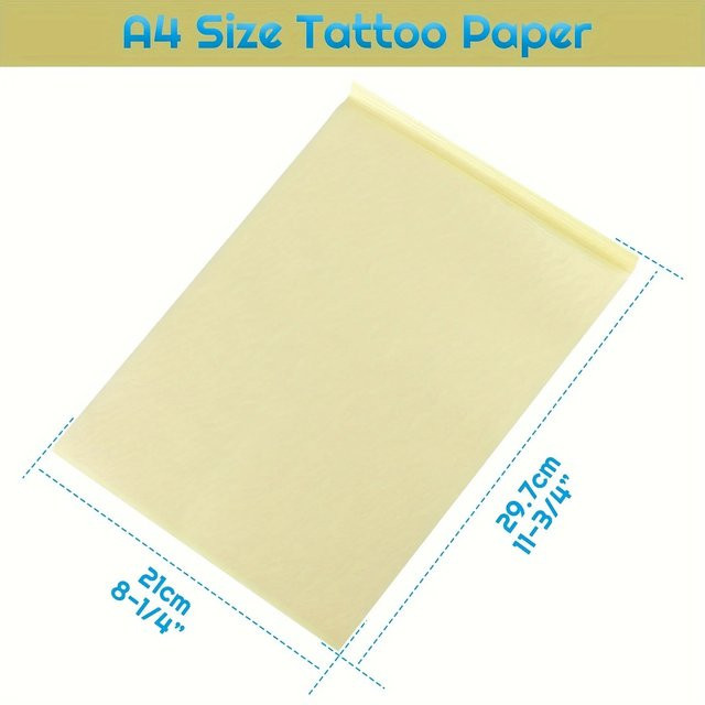Tattoo-Transferpapier Set mit 10 Blatt Schablonen-Transferpapier zum Tätowieren in A4 - Bild 1
