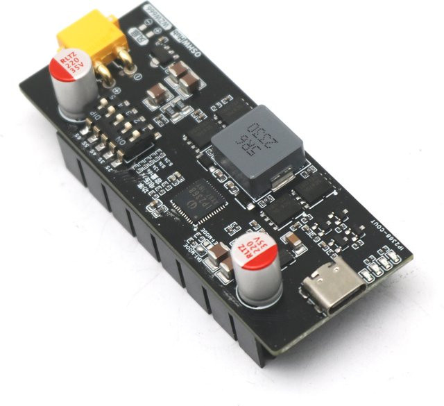 DYKBmetered IP2368 Akku-Ladegerät-Platine mit 100 W USB PD Typ C Schnellladefunktion für 2S bis 6S Li-Ion und LiFePO4 BMS in Schwarz - Bild 1