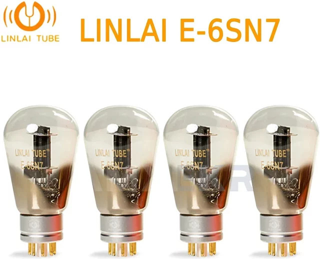 LINLAI E-6SN7 Vakuumröhre für HIFI Audio Verstärker, transparente Elektronische Röhre Ersatz für 6SN7 6H8C 6N8P/CV181 5692 - Bild 1