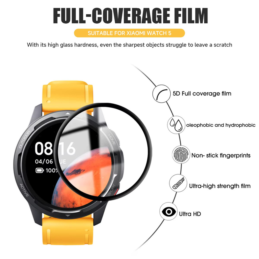 OAKCHARM Displayschutzfolie für Xiaomi Watch 5, transparent, Silikon - Bild 3
