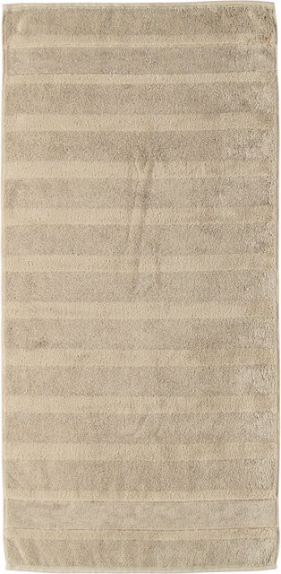 Handtuch NOBLESSE² UNI von cawo in Beige aus Baumwoll-Terry - Bild 1