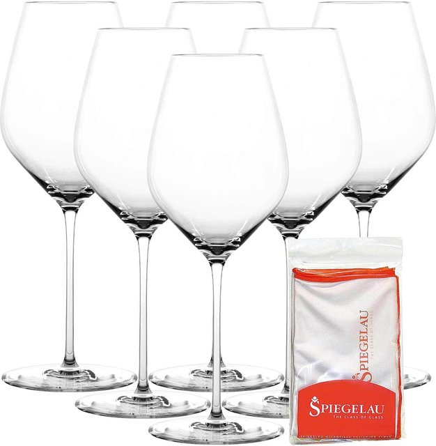 Spiegelau Universalgläser Hi-Lite Set mit Poliertuch, transparent, 6er Set, 510 ml pro Glas - Bild 1