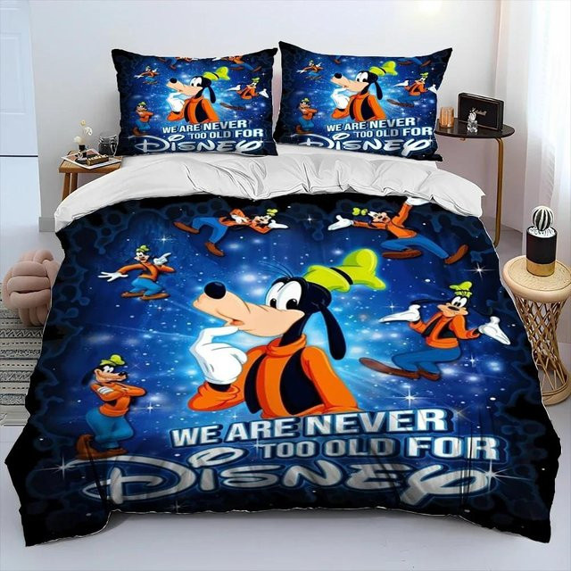 Gu Tao Bettwäsche Set Mickey Maus und Donald Duck mit Bettbezug und Kissenbezug, Mehrfarbig, B/H: 210 x 210 cm - Bild 1