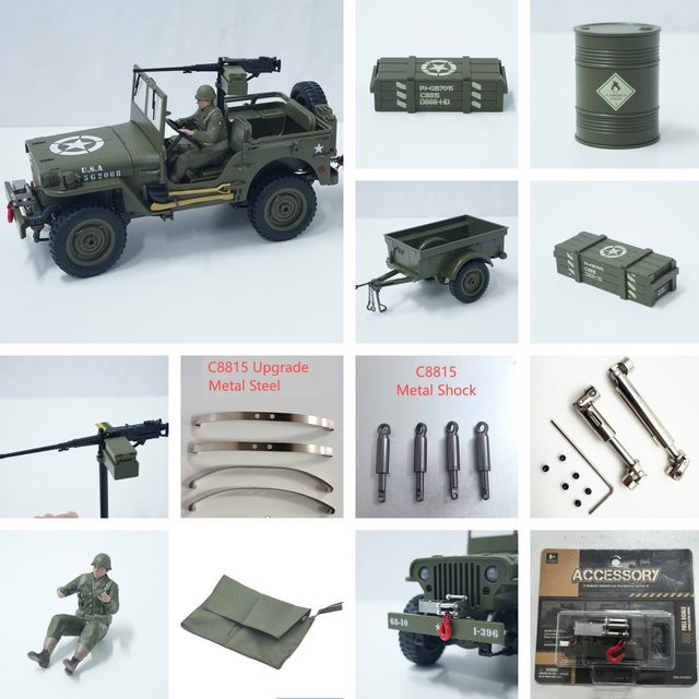 JJRC Upgrade-Zubehörteile für C8815 Anhänger, Metall, Zubehör - Bild 1