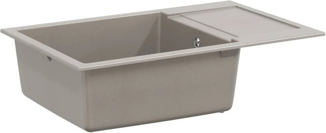 vidaXL Waschbecken aus Granitkomposit in Grau, B/T: 78 x 50 cm - Bild 1