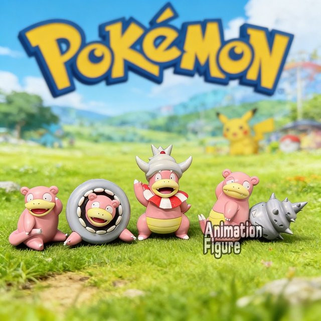 Bandai Pokémon Slowpoke Actionfigur, Einzelfigur, Rosa / Pink - Bild 1
