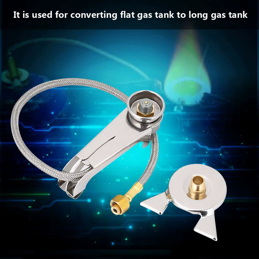 DOACT Gasadapter in Silber für Outdoor-Minikocher als langer Zylinder-Konverter - Bild 3