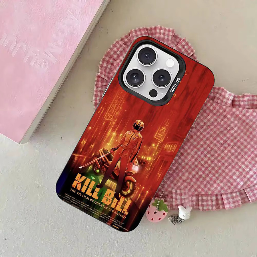 Stoßfeste Kill Bill Film Handyhülle für iPhone 11 bis iPhone 17 Pro Max Plus in Silber - Bild 5