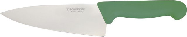 Schneider Kochmesser mit Schutzhülle aus Edelstahl in Grün, Klingenlänge: 16 cm - Bild 1