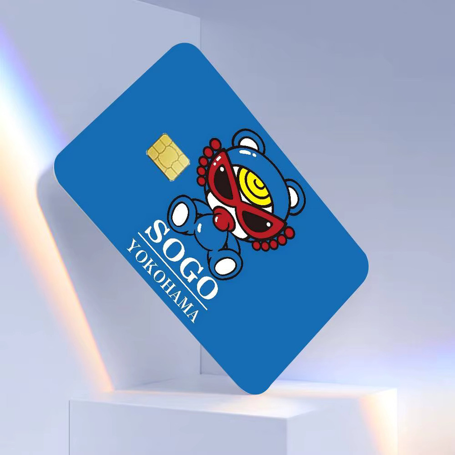 H-Hysteric M-Mini Anime-Mädchen Aufkleber in Blau zum Bekleben von Debit- und Kreditkarten - Bild 3