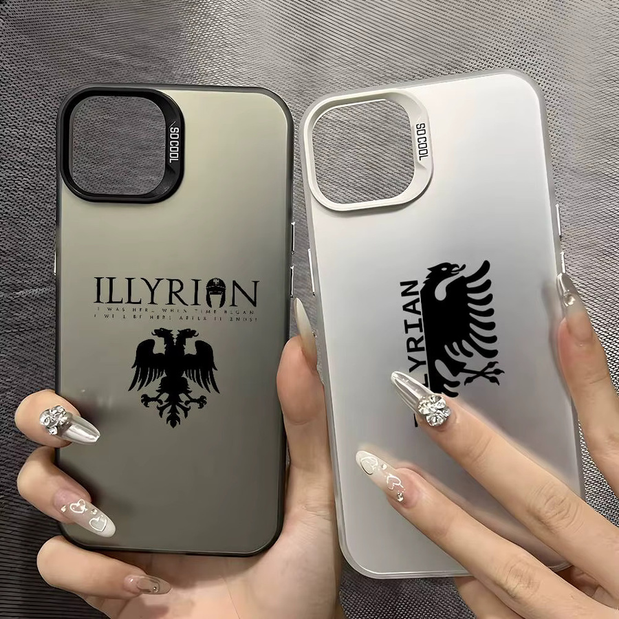 Samsung Galaxy Schutzhülle mit Albanien Flaggen Logo in Multicolour, Matte Anti Fall Handyhülle für S26 S25 S24 S23 S22 S21 S20 Note20 FE Ultra Edge Plus 4G 5G - Bild 1