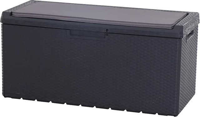Toomax Kissenbox Portonovo aus Kunststoff in Anthrazit B/T/H: 178 x 55 x 13 cm - Bild 1