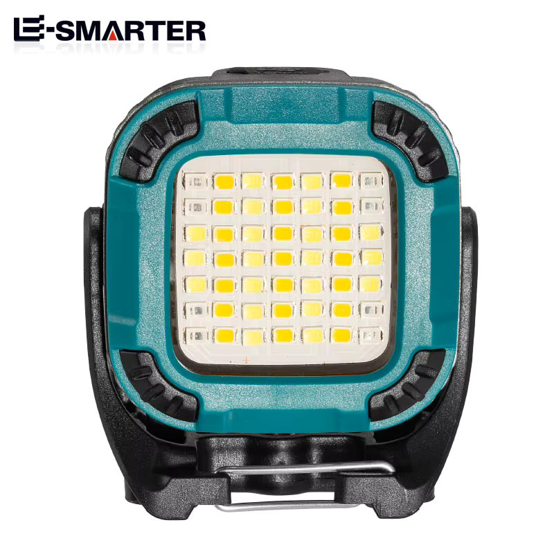 ESMARTER LED-Camping-Taschenlampe als tragbares Flutlicht, wiederaufladbar, Schwarz - Bild 2