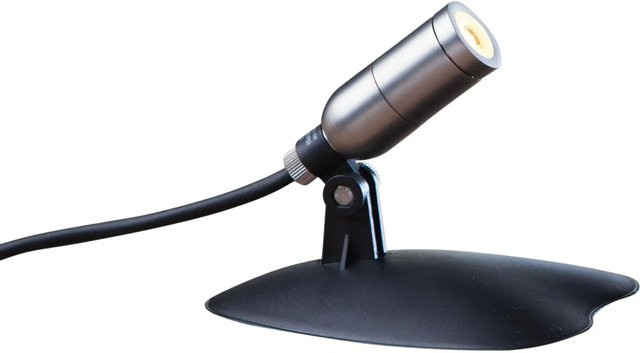 Heissner SMART LIGHT LED-Spot für Teich und Garten, 1 Watt, Warmweiß, Silberfarben - Bild 1
