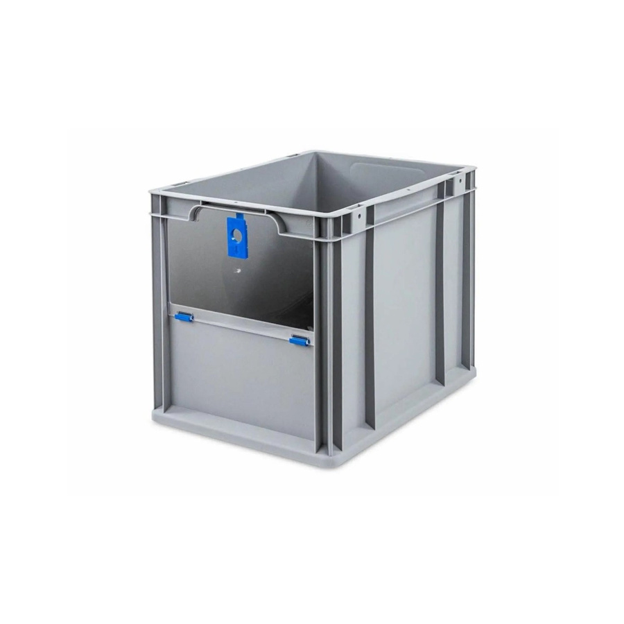 PROREGAL Eurobox NextGen Insight Cover Eurobehälter mit verstärkten Wänden, Blau, H x B x T: 32 x 30 x 40 cm, 30 Liter - Bild 2