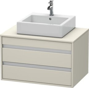 Duravit Waschtischunterschrank Ketho mit 2 Schubladen für Aufsatzbecken mitt., B/T: 80 x 55 cm - Bild 1