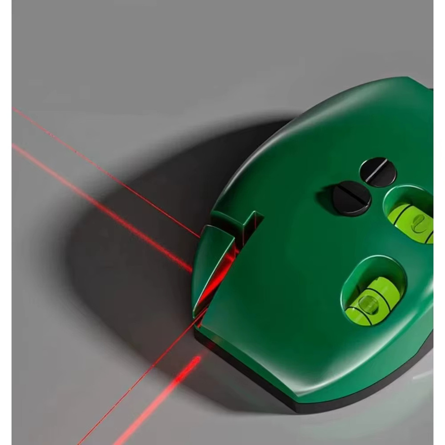 Tragbare Infrarot-Wasserwaage mit grünem 90-Grad-Laser und wiederaufladbarem Akku für hochpräzise Messungen auf große Entfernungen - Bild 1