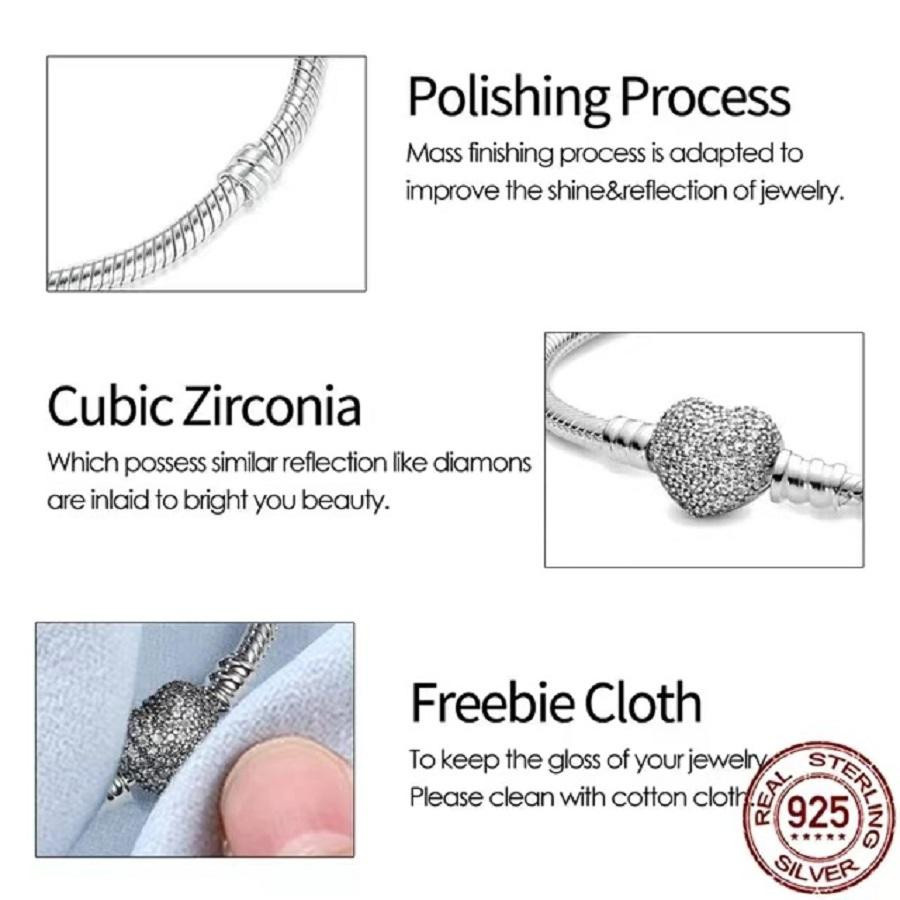 Wan Ying Charm-Anhänger, 925 Silber, Zirkonia, Damen - Bild 1