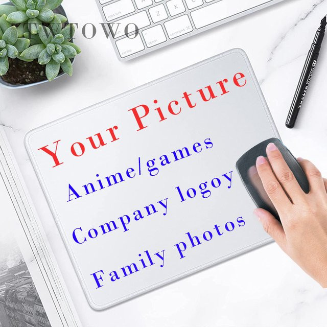 TWTOWO DIY Mauspad Cartoon Gamer-Unterlage in Weiß - Bild 1