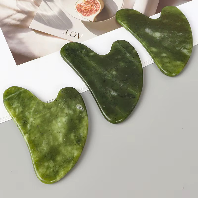 Helu Jade Gua Sha Massagestab, Herzförmig, Unisex - Bild 3
