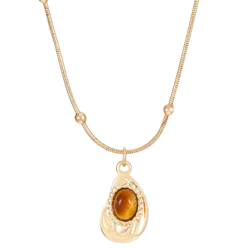 LENNIK Halskette, Tigerauge, Gold, Damen - Bild 4
