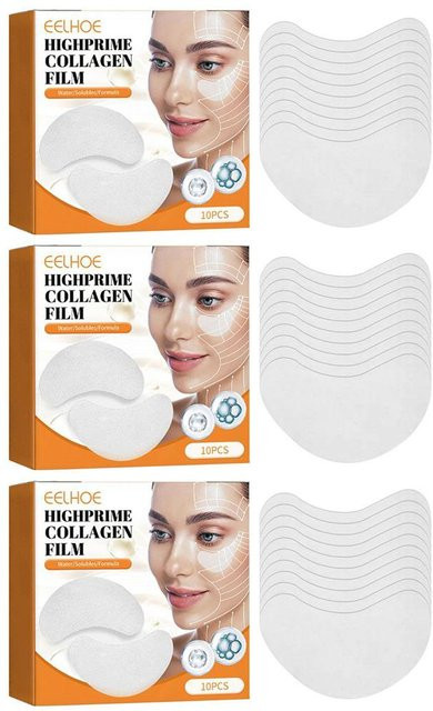 Highprime Kollagen Augenmaske, 30 Paare, mit Hyaluronsäure, Unisex - Bild 1