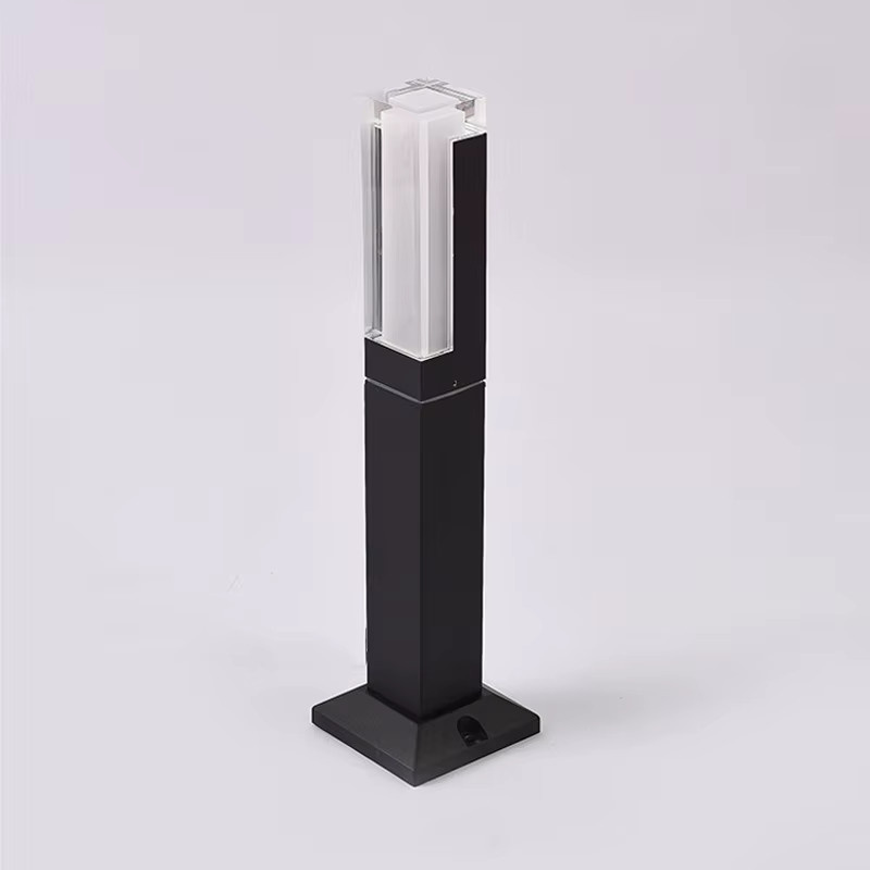 Juhaw LED Außenleuchte für den Garten in Schwarz, wasserdichte minimalistische Bodenlampe für Wege und Auffahrten, warmweißes Licht - Bild 4