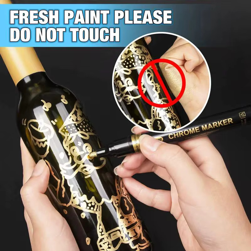 Permanenter Markierungsstift für Modellmalerei und Ausbesserungen mit 2 mm Spitze in Gold und Silber - Bild 5