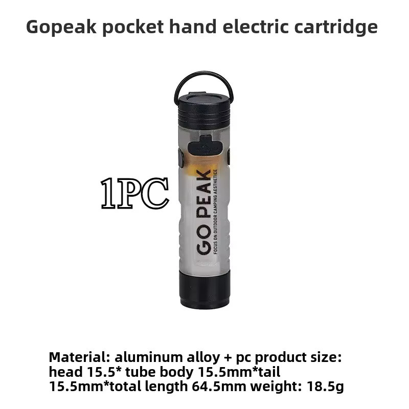 GOPEAK Mini LED Taschenlampe mit Schlüsselclip und RGB-Farben für Notfälle und Outdoor-Einsätze, Multicolour - Bild 4