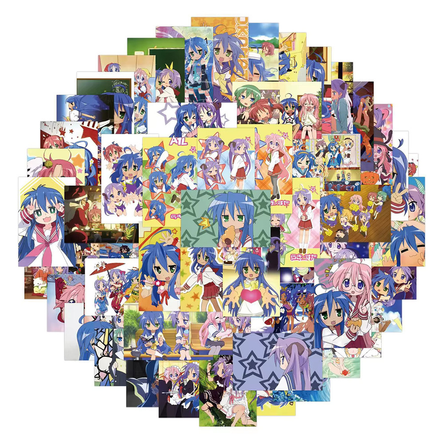 Bandai Lucky Star Anime Aufkleber, Mädchen Izumi Konata, Sticker - Bild 2