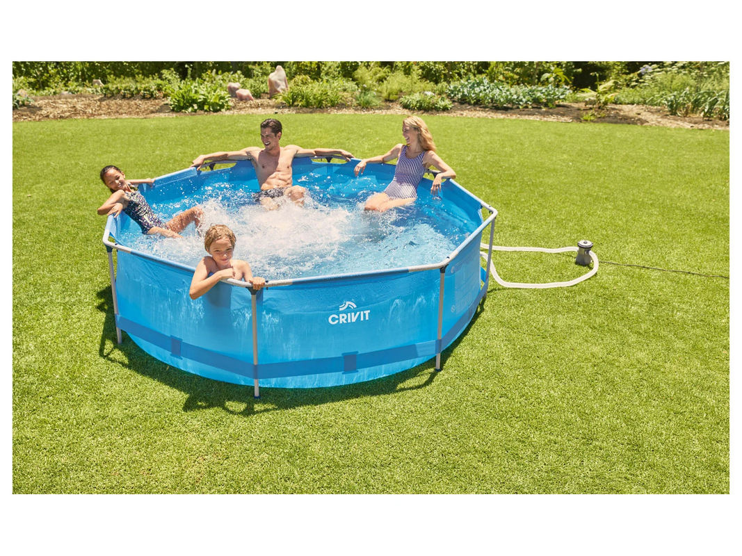 CRIVIT Metal-Frame-Pool mit Filterpumpe, Durchmesser: 300 cm, Höhe: 76 cm - Bild 2