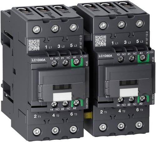 Schneider Electric LC2D80AEHE Wendeschütz-Kombination in Grau - Bild 1